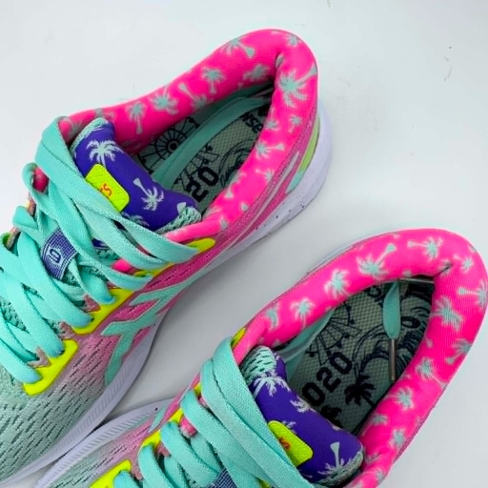 ASICS GT-1000 9 Tokyo Running Shoes Womens US 8 Retro Tropical Palm FlyteFoam - Picture 12 of 12